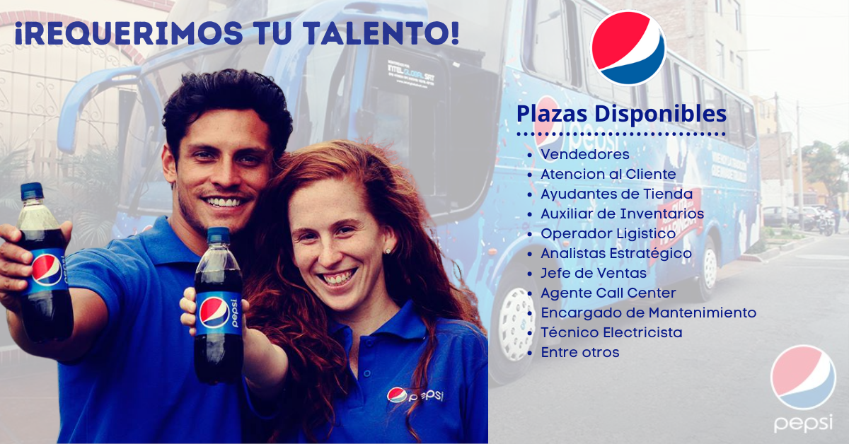 PEPSICOLA – SOLICITA PERSONAL CALIFICADO